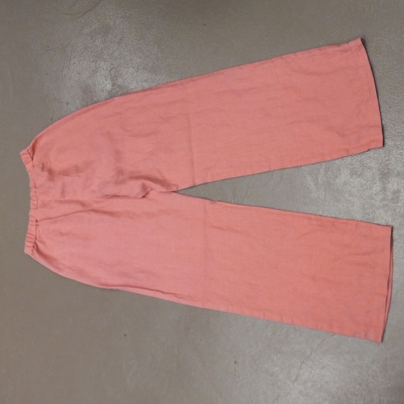**VINTAGE** Units Pink 100%LINEN Pants With Pockets - Picture 10 of 13